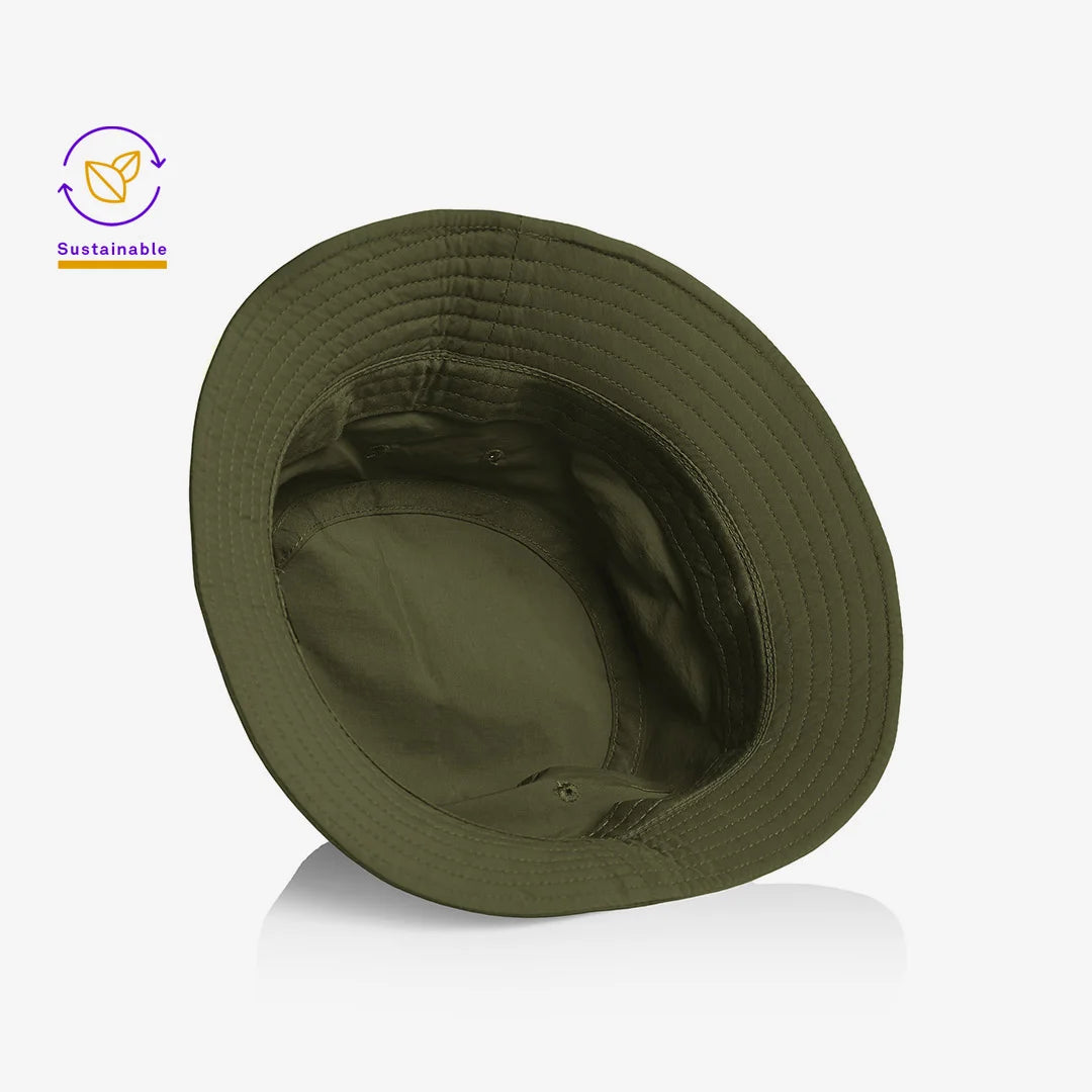 AS Colour Nylon Bucket Hat in Army - 1171