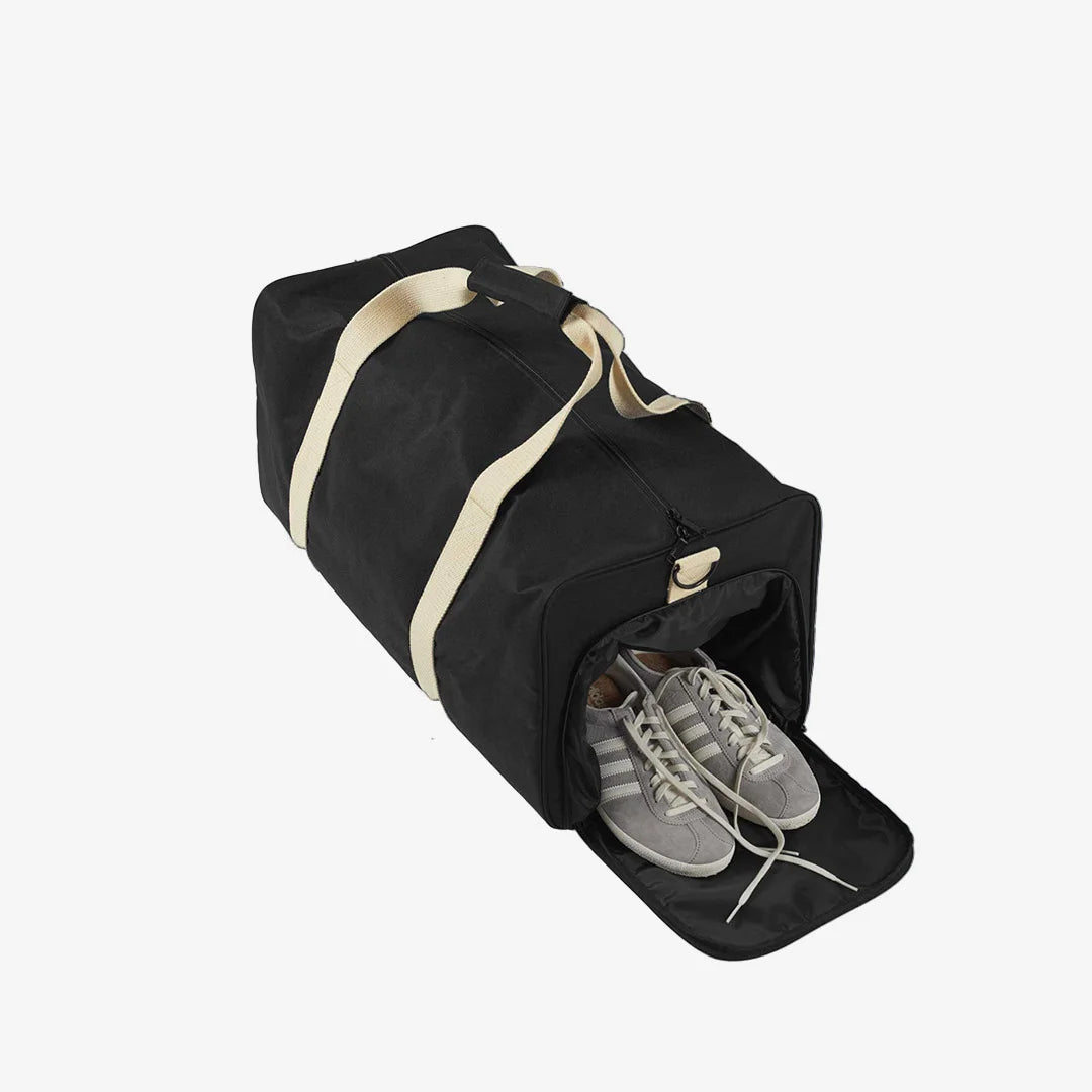 AS Colour Escape Travel Duffel Bag in Black/Ecru Shoe Compartment - 1009