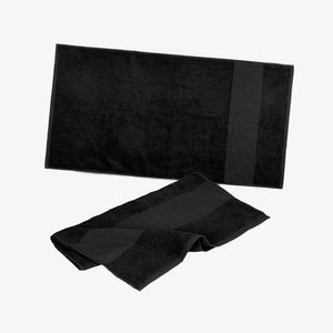 Lifestyle Photo of Trends Fit Sports Towel in Black - 121935