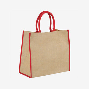 Shop Custom Nottage Large Jute Tote in Red - 5176