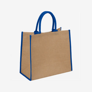 Shop Custom Branded Nottage Large Jute Tote in Royal  Blue - 5176