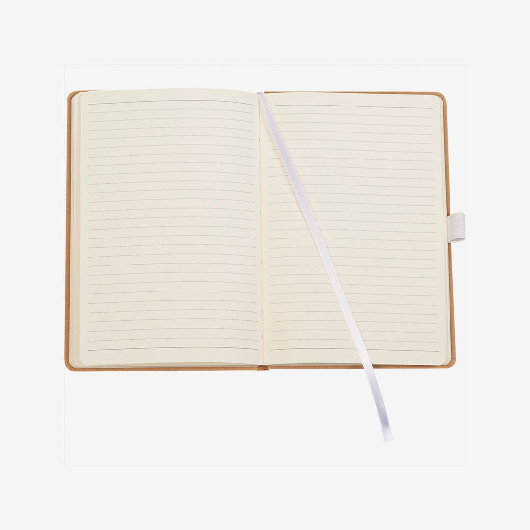 Nottage Eco Colour Bound JournalBook White Open Detail -  JB1022