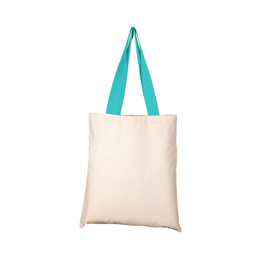 Orso Bronte Eco Cotton Tote Bag in turquoise