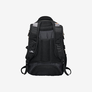 High Sierra Elite Fly-By 17" Computer Backpack in Black Back Angle - HS1014