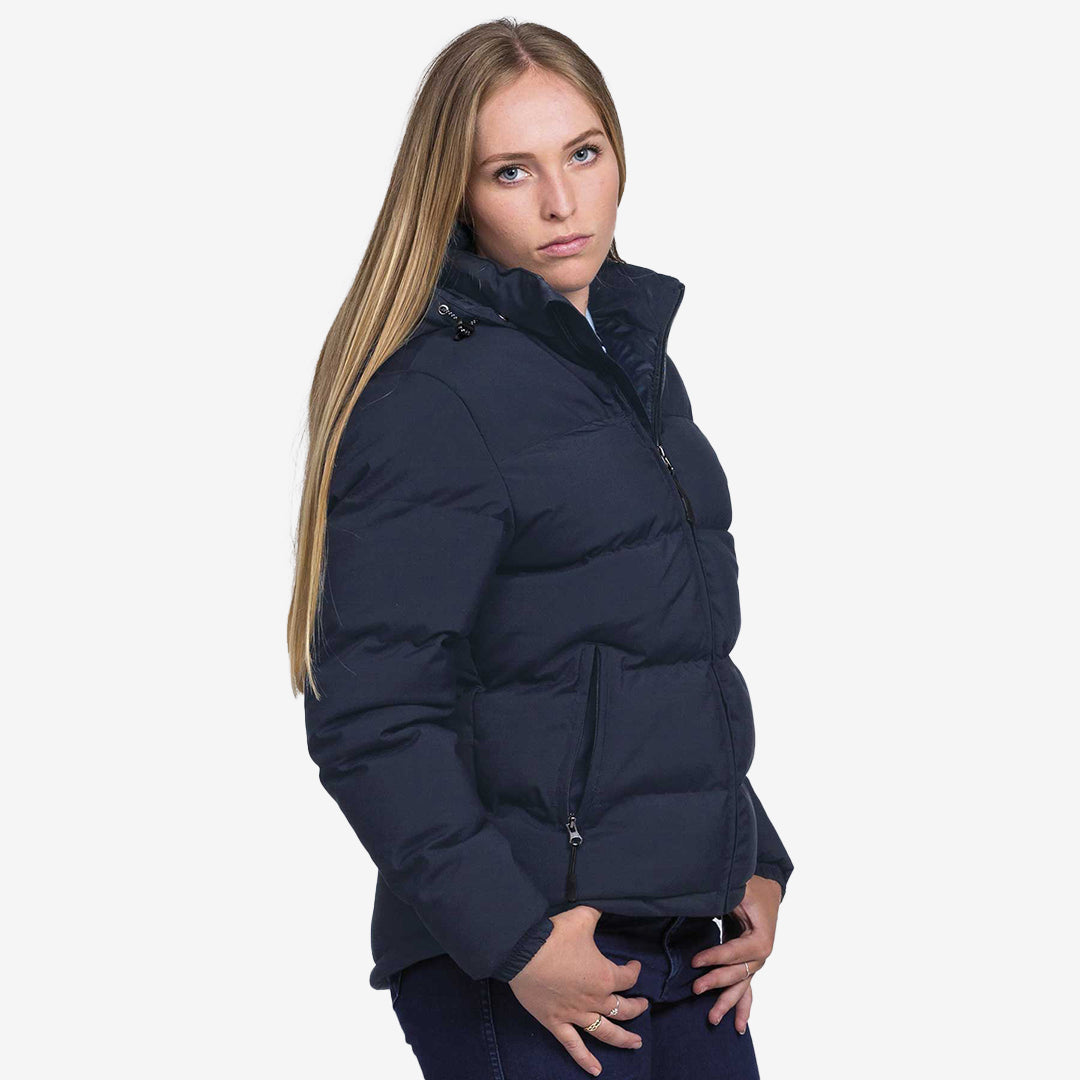 Woman wearing Gear for Life Terrain Puffa Waterproof Jacket - SITPJ