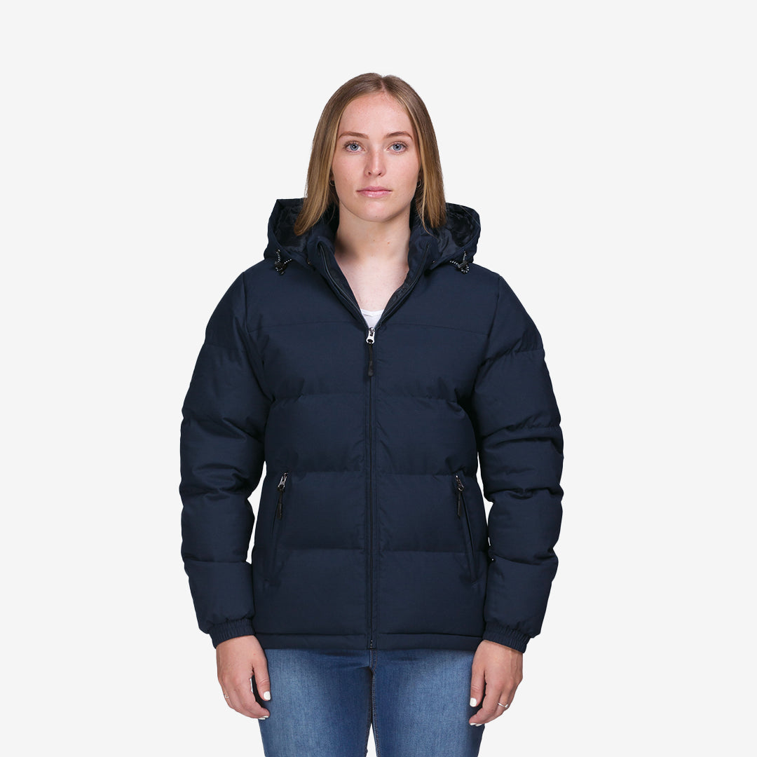 Woman wearing Gear for Life Terrain Puffa Waterproof Jacket - SITPJ